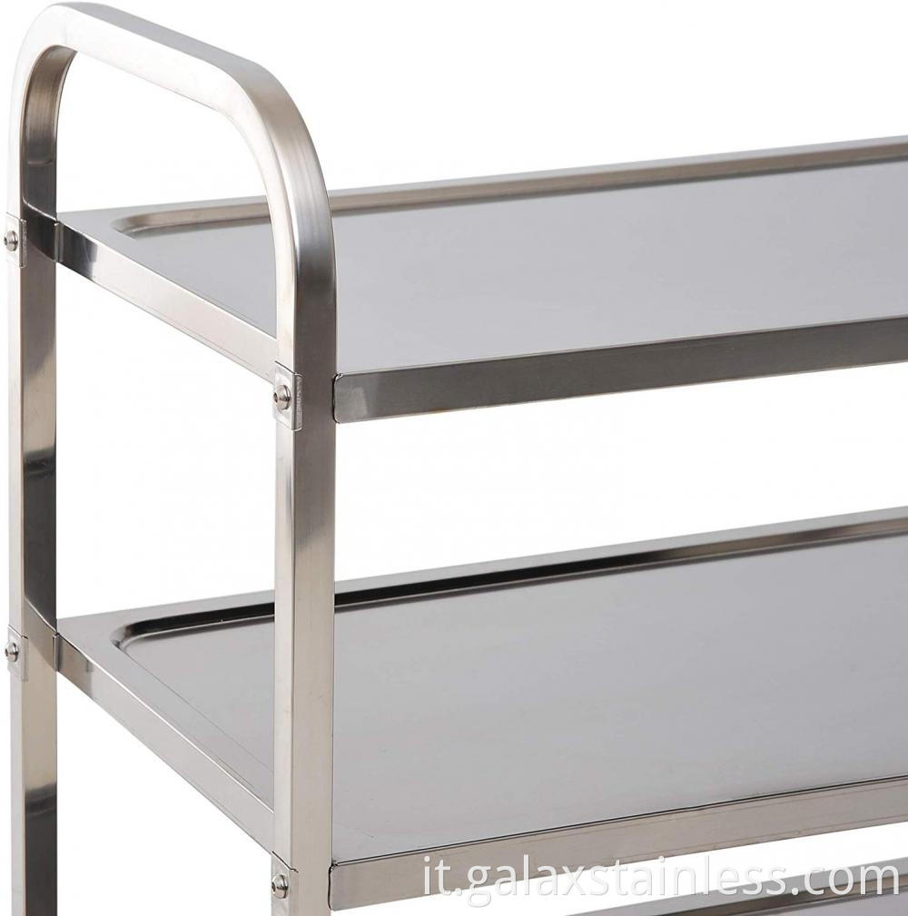 Stainless steel trolley